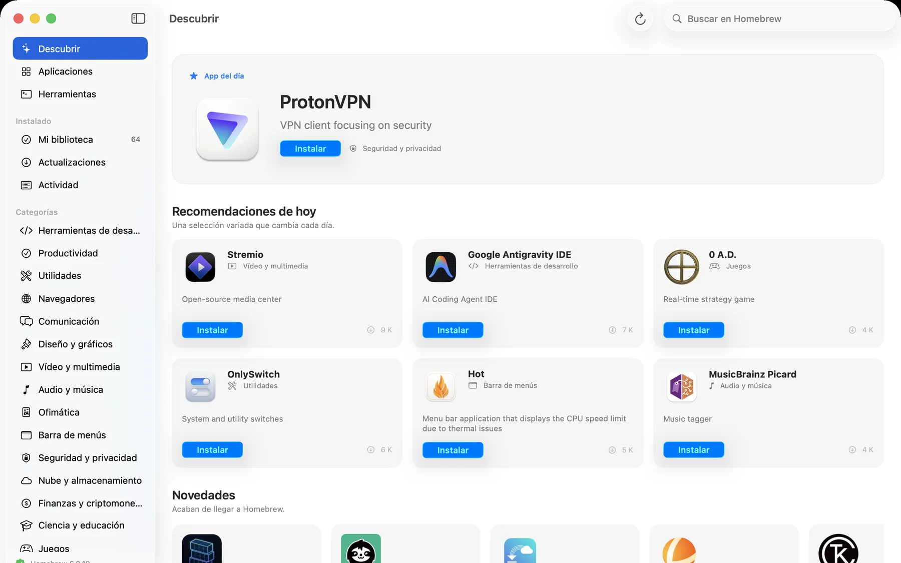 Apotheca, la app en funcionamiento